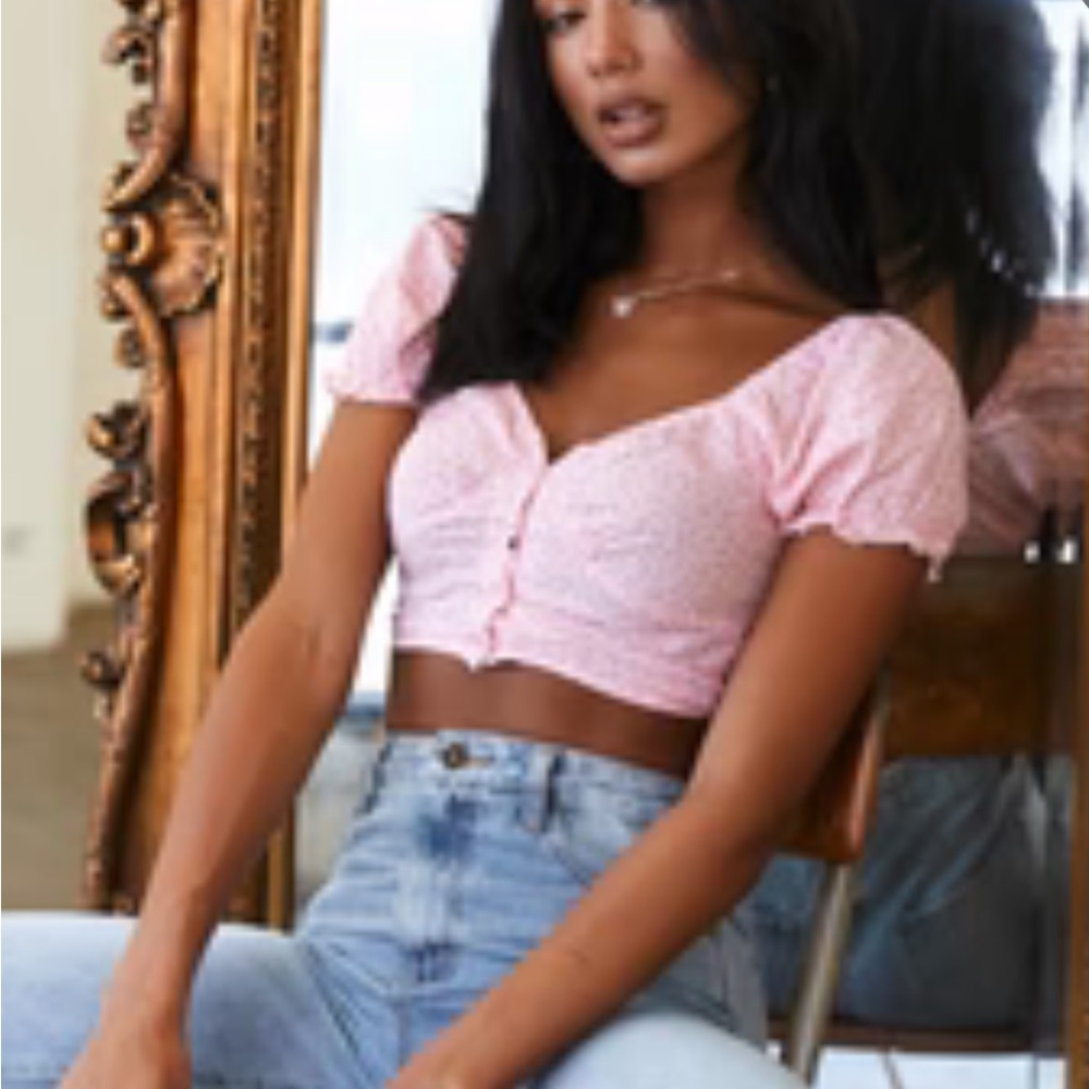 Pink Princess Polly Top - Picture 3 of 3